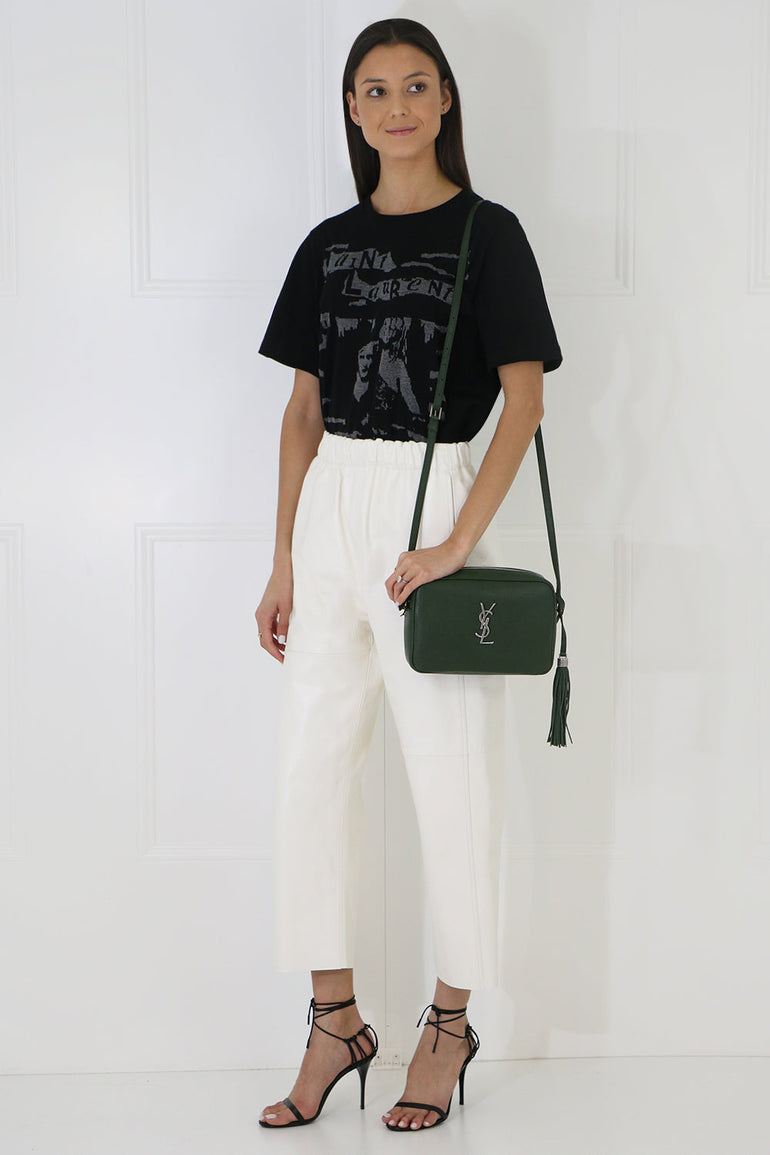 SAINT LAURENT RTW LOGO GRAPHIC T-SHIRT BLACK