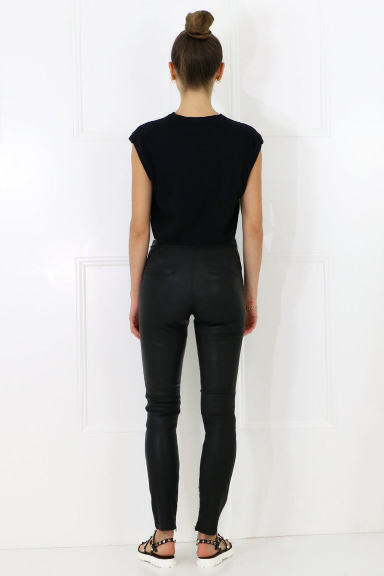 SAINT LAURENT RTW NEW WAVE CAP/SL T-SHIRT BLACK