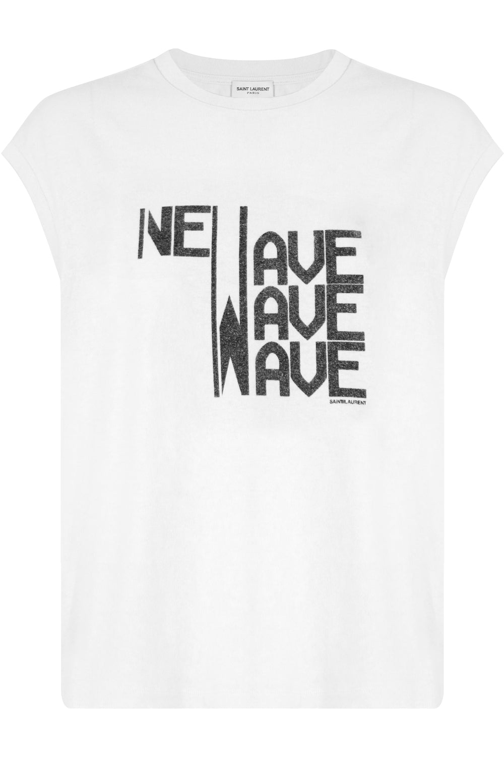 SAINT LAURENT RTW NEW WAVE CAP/SL T-SHIRT ECRU