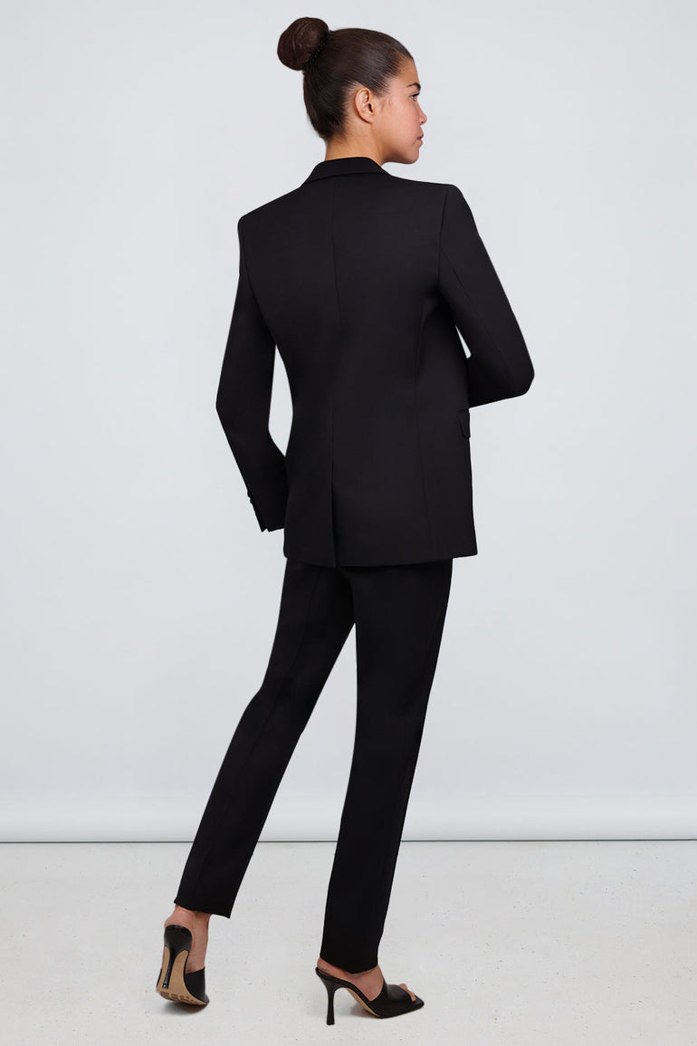 SAINT LAURENT RTW TUBE TUXEDO JACKET BLACK