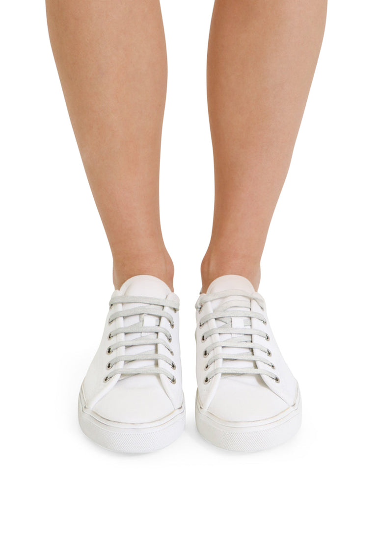 SAINT LAURENT SHOES MALIBU CANVAS SNEAKER WHITE