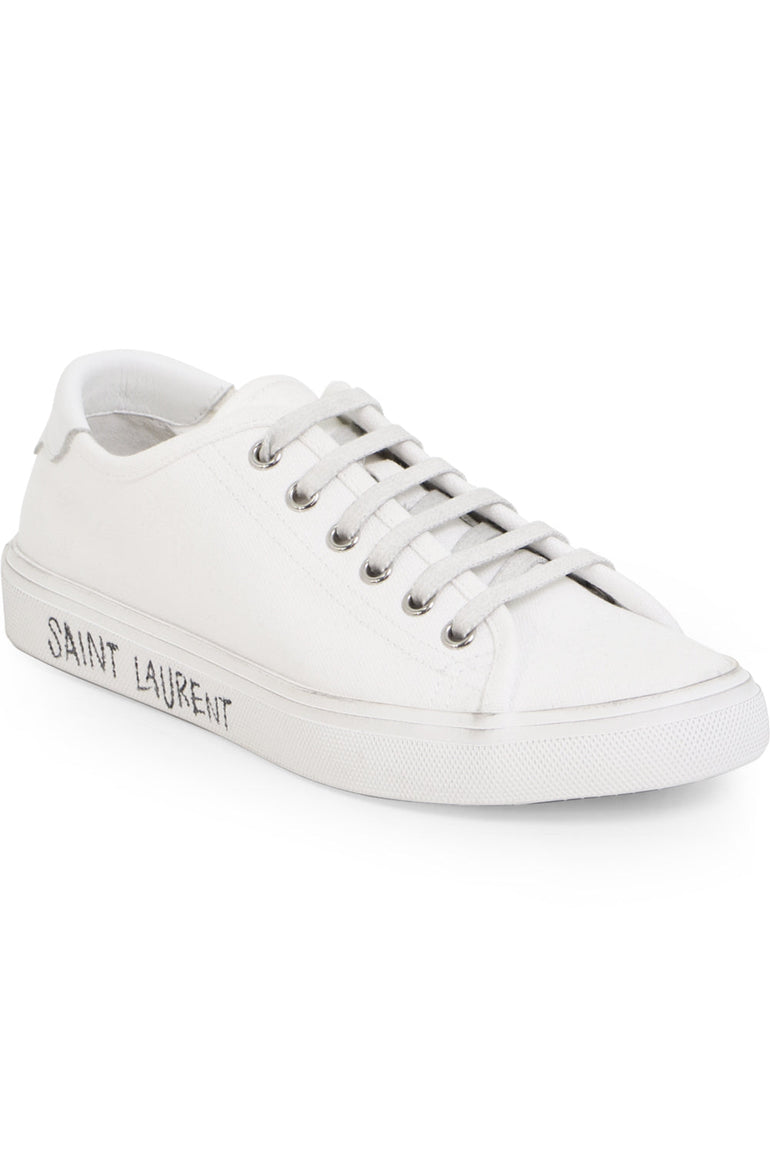 SAINT LAURENT SHOES MALIBU CANVAS SNEAKER WHITE