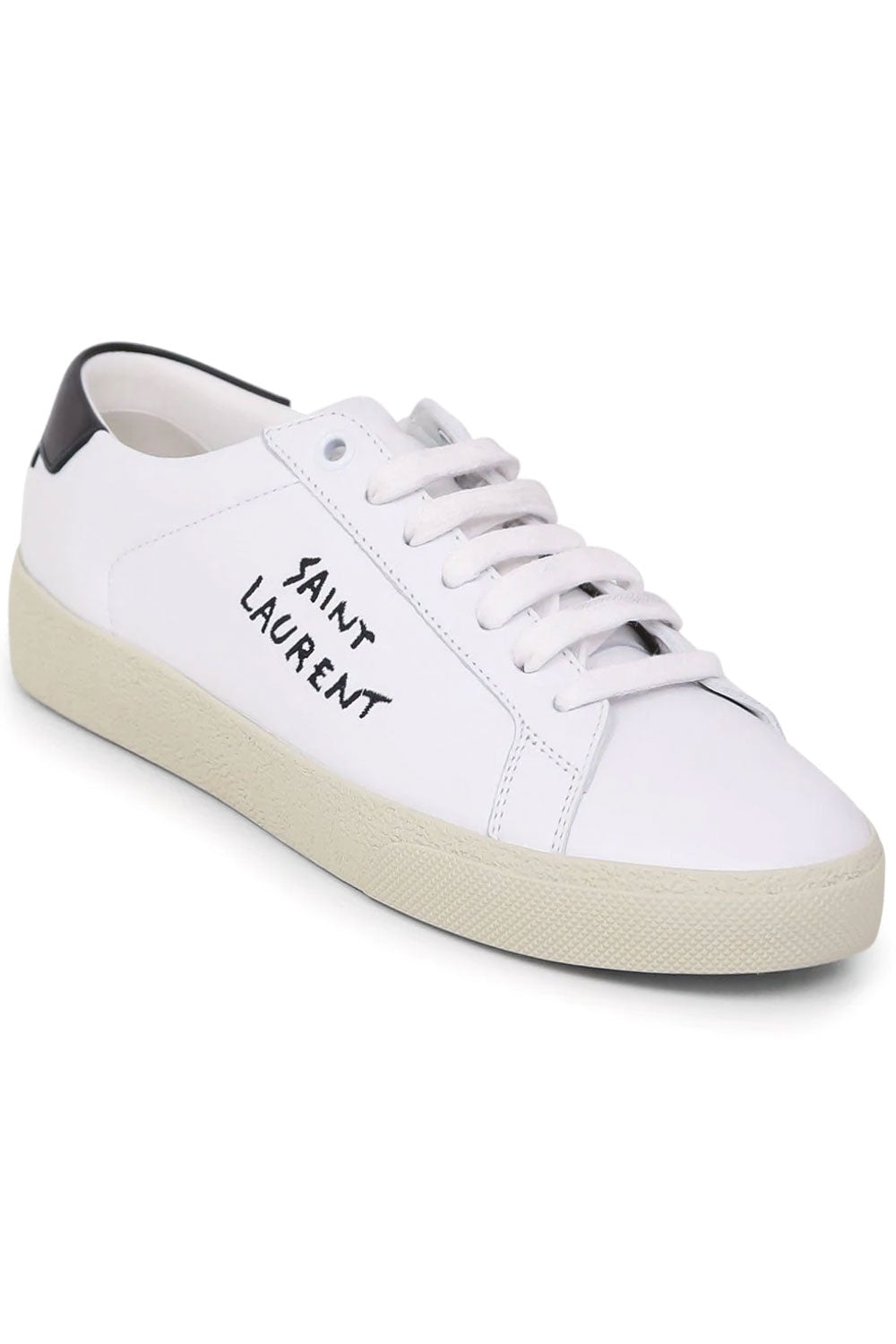 SAINT LAURENT SNEAKERS COURT CLASSIC LEATHER SNEAKER | WHITE
