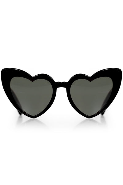 SAINT LAURENT LOULOU HEART NEW WAVE 181 SUNGLASSES BLACK  display picture 1