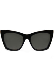 SAINT LAURENT SUNGLASSES BLACK SL 214 KATE SUNGLASSES | BLACK