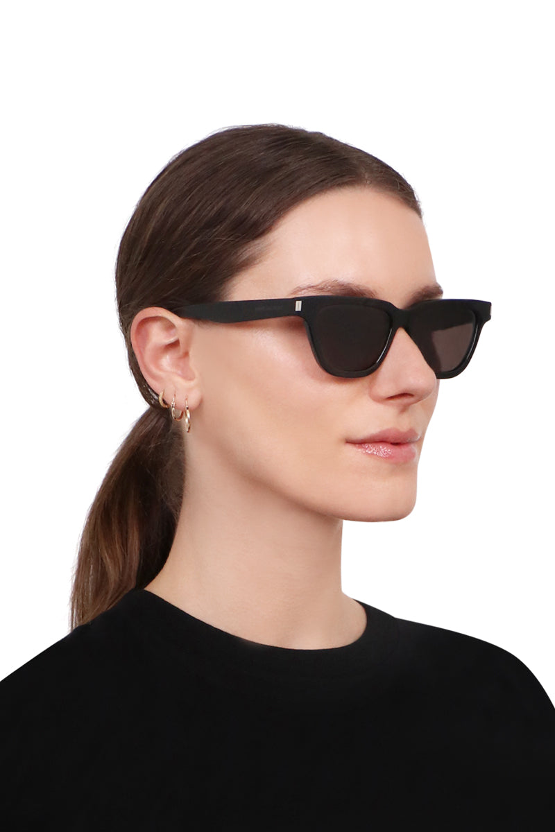 SAINT LAURENT SUNGLASSES BLACK SL 462 SUNGLASSES | BLACK