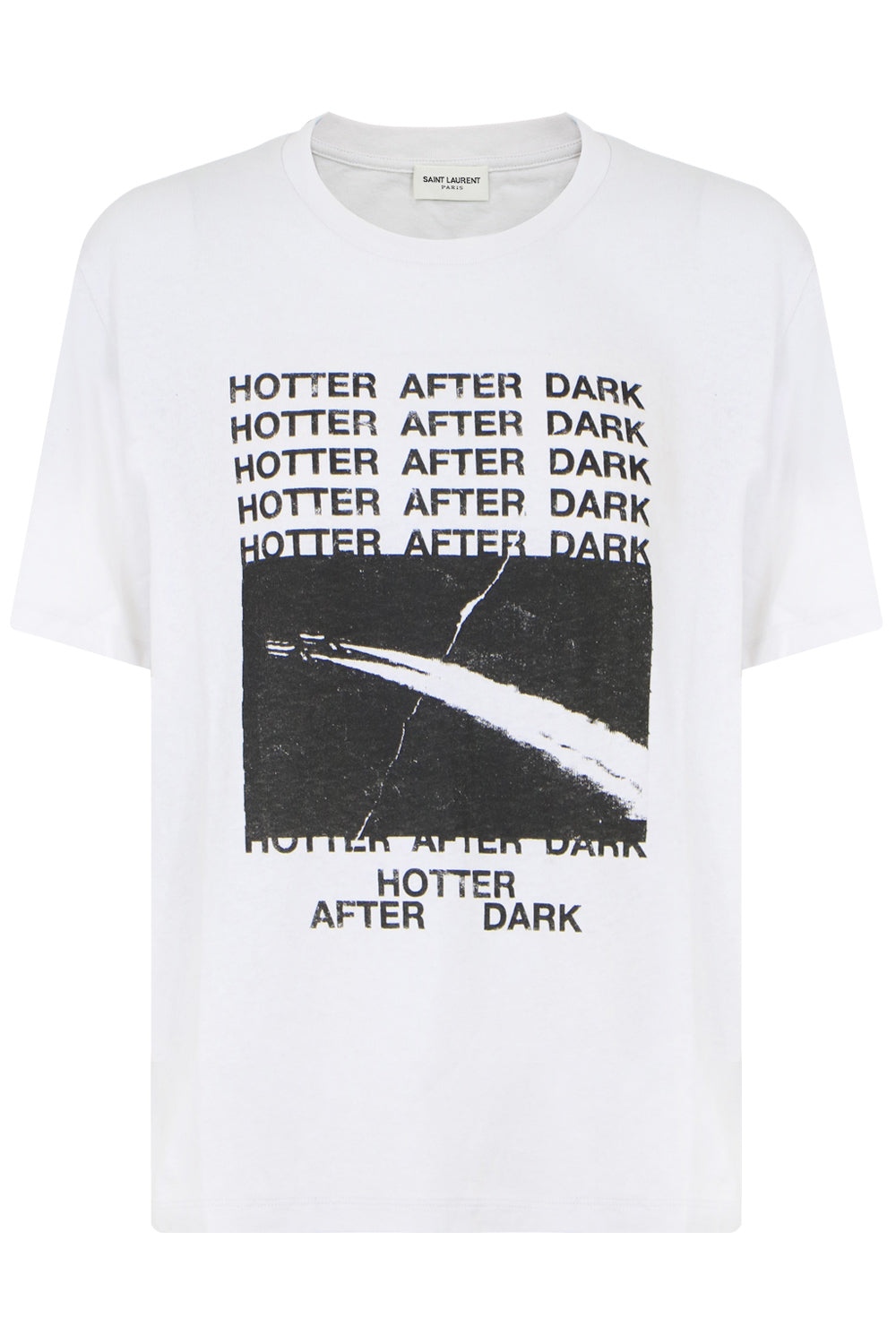 SAINT LAURENT T-SHIRTS AFTER DARK T-SHIRT ECRU