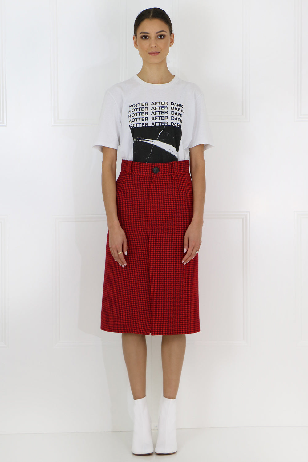 SAINT LAURENT T-SHIRTS AFTER DARK T-SHIRT ECRU
