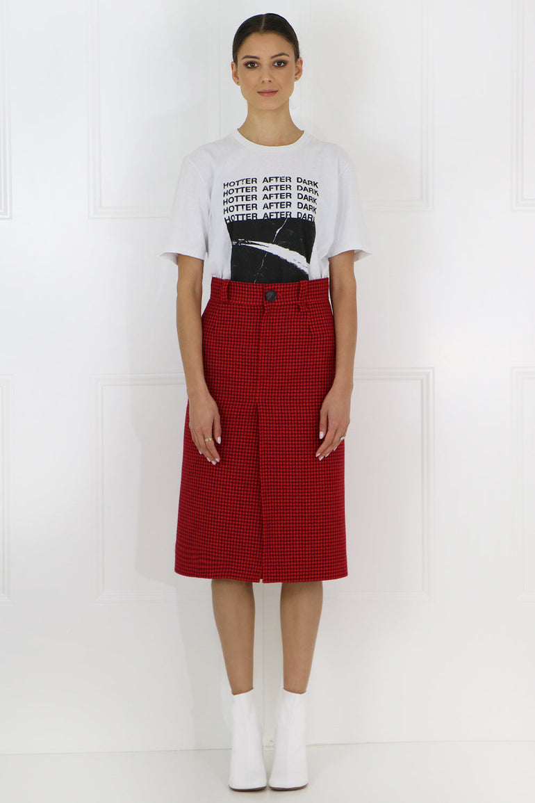 SAINT LAURENT T-SHIRTS AFTER DARK T-SHIRT ECRU