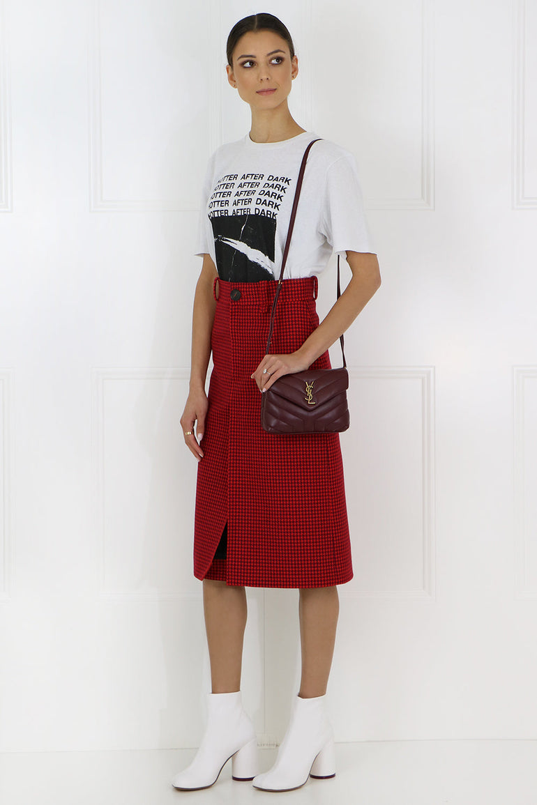 SAINT LAURENT T-SHIRTS AFTER DARK T-SHIRT ECRU