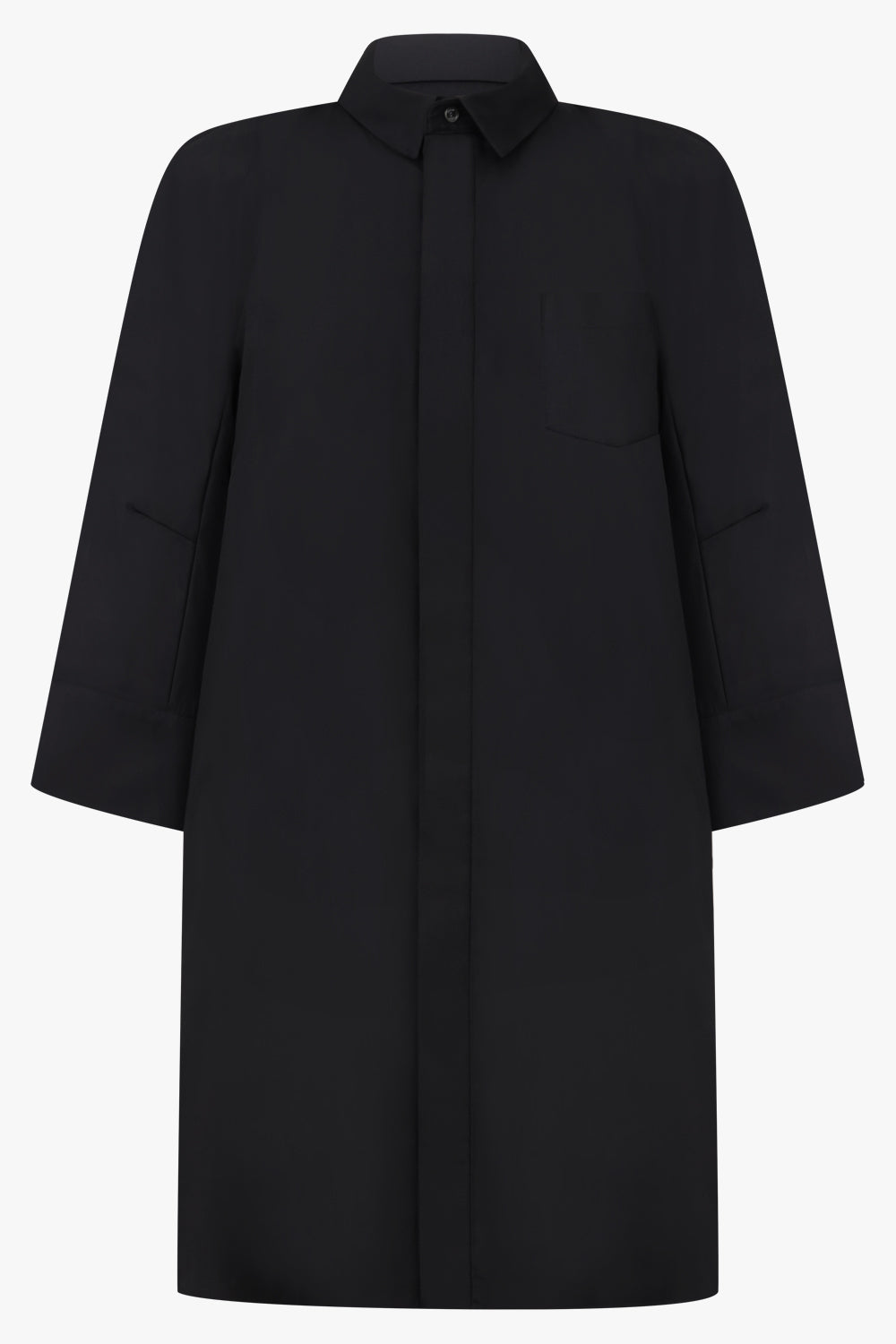 SACAI Dresses Bell Cuff Shirt Dress | Black