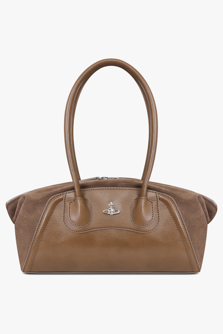 VIVIENNE WESTWOOD BAGS GREY / Oyster Grey Shirley Small Holdall Bag | Oyster Grey