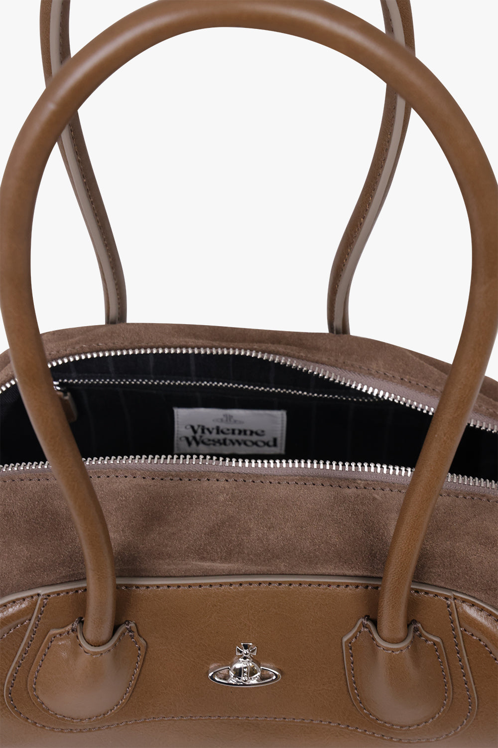 VIVIENNE WESTWOOD BAGS GREY / Oyster Grey Shirley Small Holdall Bag | Oyster Grey