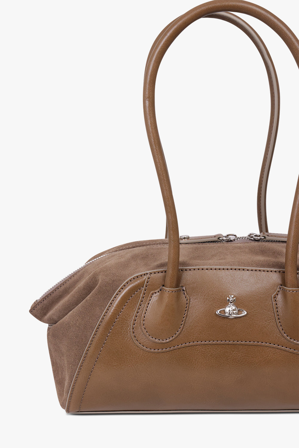 VIVIENNE WESTWOOD BAGS GREY / Oyster Grey Shirley Small Holdall Bag | Oyster Grey