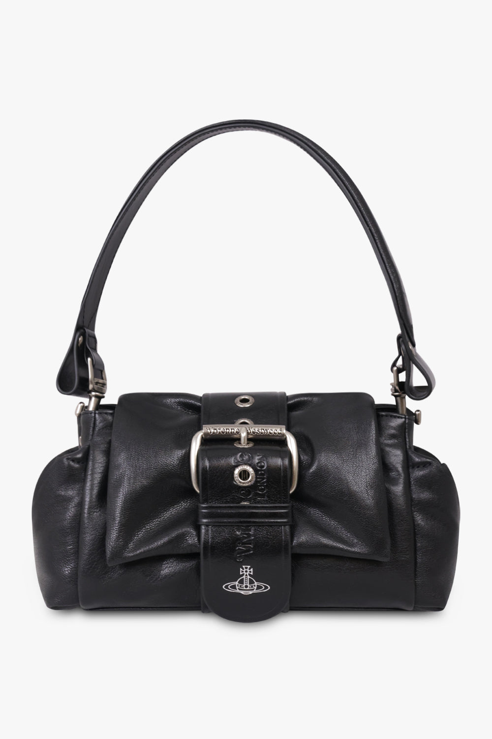 VIVIENNE WESTWOOD BAGS BLACK / Black/Dark Silver Hazel Treasure Handbag | Black/Dark Silver