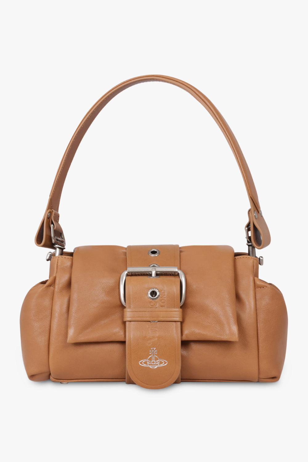 VIVIENNE WESTWOOD BAGS BROWN / Honey/Dark Silver Hazel Treasure Handbag | Honey/Dark Silver