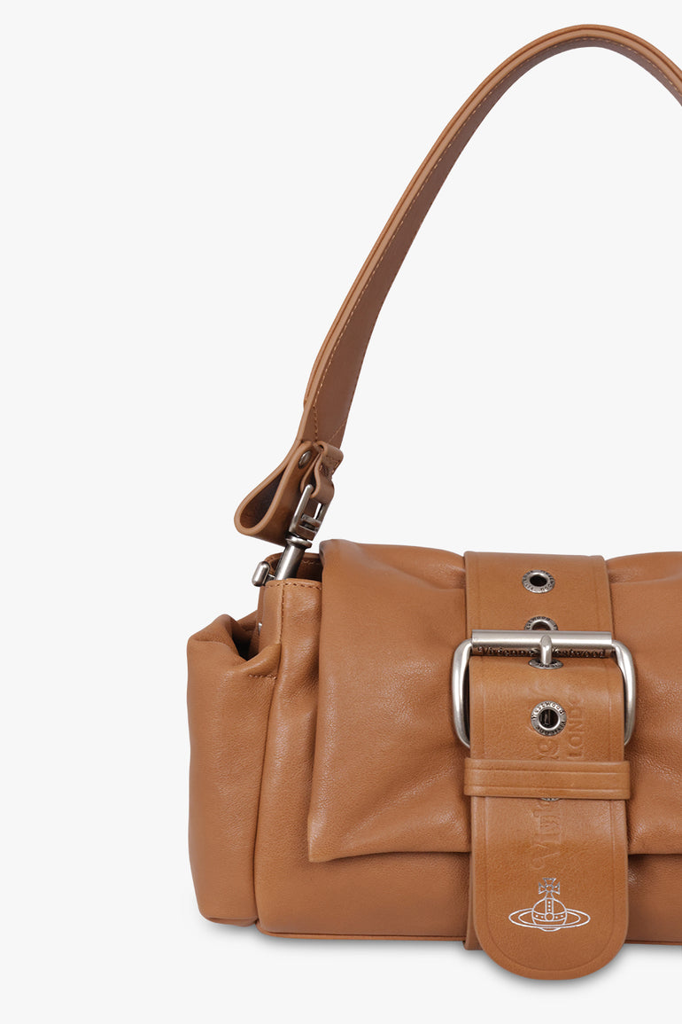 VIVIENNE WESTWOOD BAGS BROWN / Honey/Dark Silver Hazel Treasure Handbag | Honey/Dark Silver