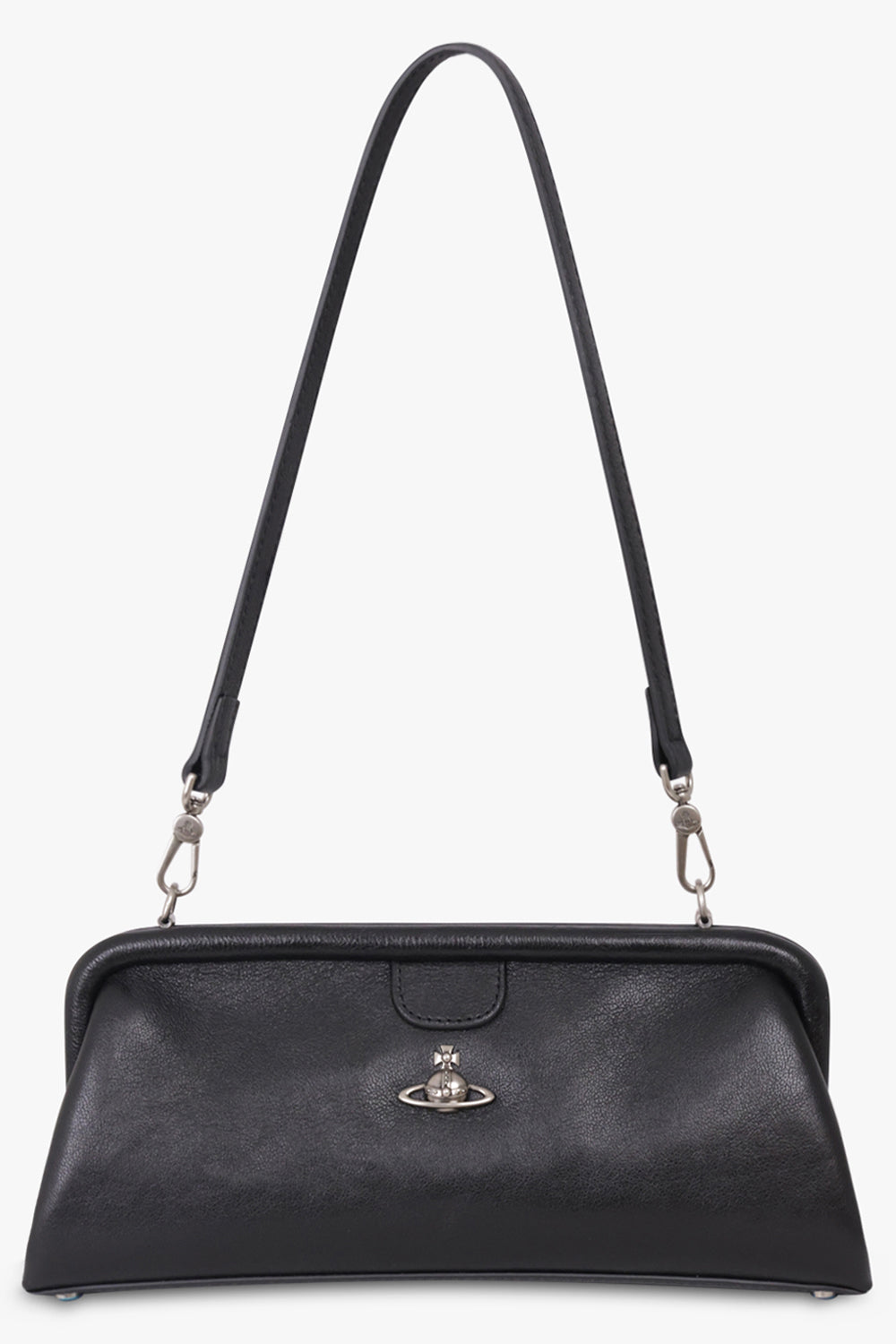 VIVIENNE WESTWOOD BAGS BLACK / Black/Dark Silver Jane Frame Purse | Black/Dark Silver