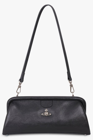 VIVIENNE WESTWOOD BAGS BLACK / Black/Dark Silver Jane Frame Purse | Black/Dark Silver