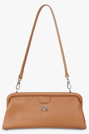 VIVIENNE WESTWOOD BAGS BROWN / Honey/Dark Silver Jane Frame Purse | Honey/Dark Silver