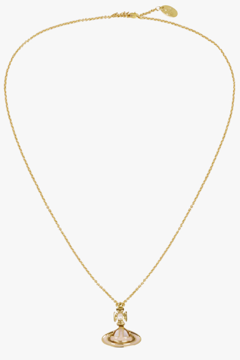 VIVIENNE WESTWOOD JEWELLERY GOLD / Pink/Gold Simonetta Bas Relief Pendant | Pink/Gold