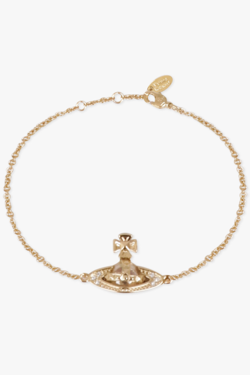 VIVIENNE WESTWOOD JEWELLERY GOLD / Pink/Gold Simonetta Bas Relief Bracelet | Pink/Gold