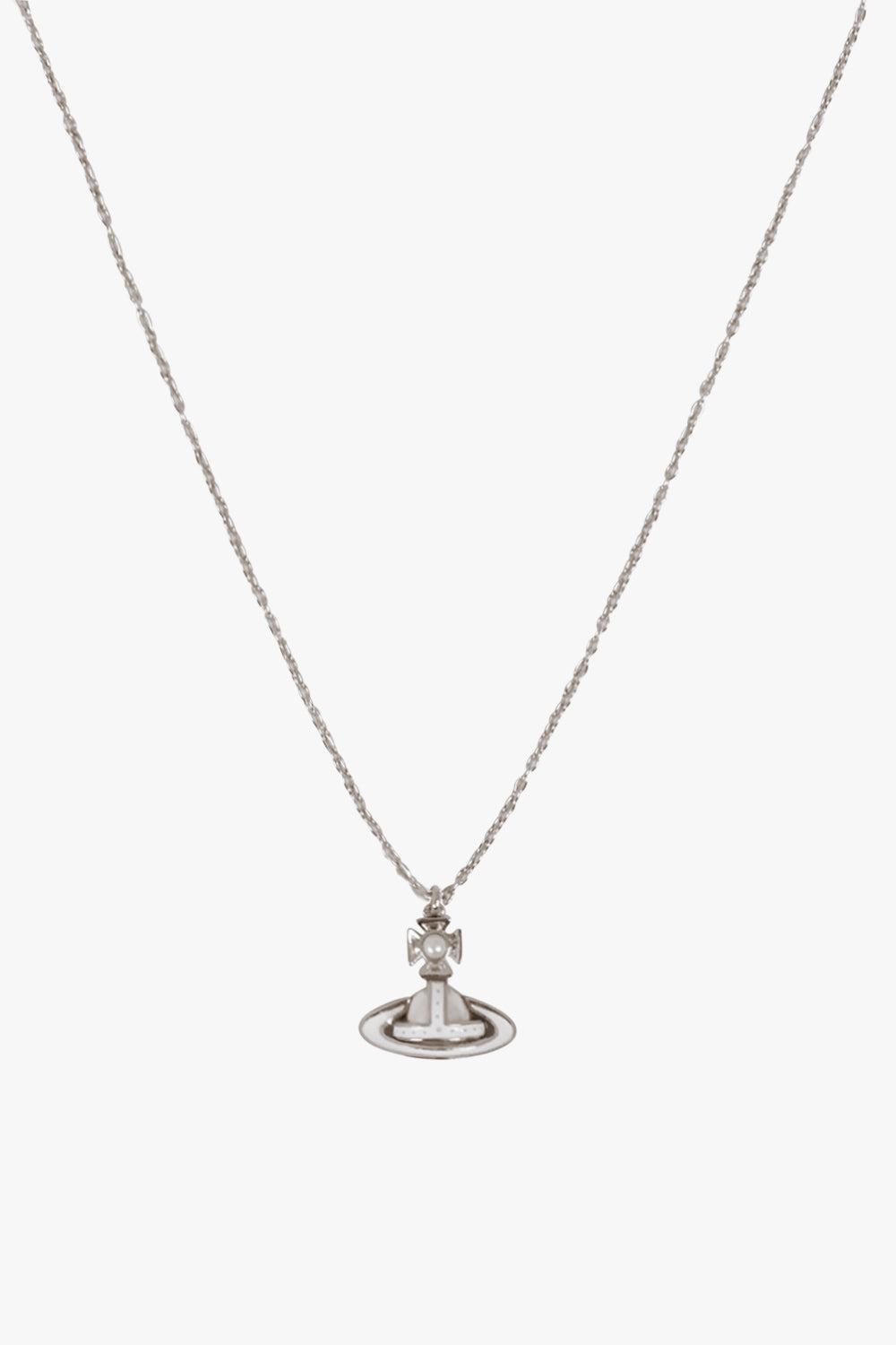 VIVIENNE WESTWOOD JEWELLERY SILVER / White/Silver Simonetta Bas Relief Pendant | White/Silver