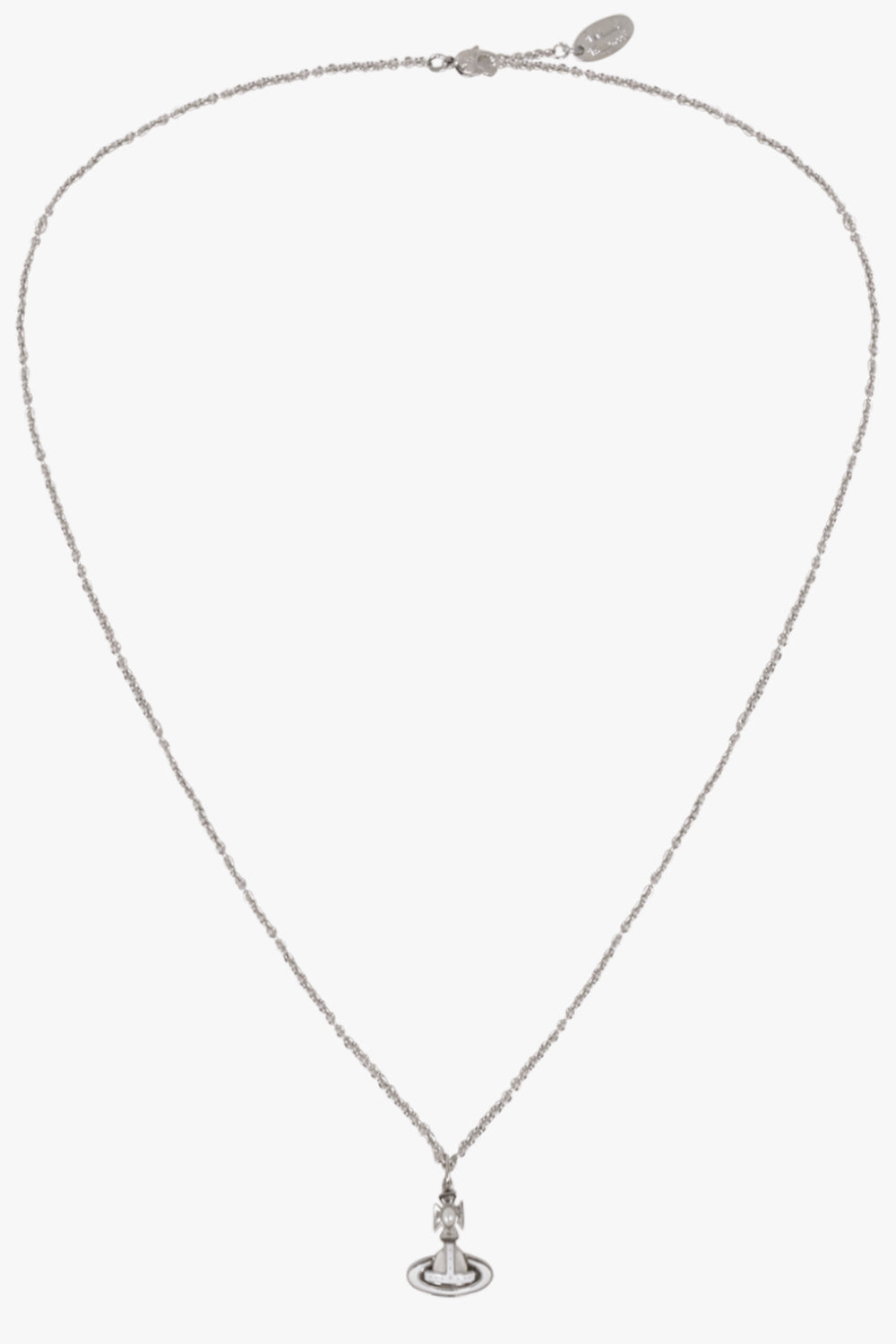 VIVIENNE WESTWOOD JEWELLERY SILVER / White/Silver Simonetta Bas Relief Pendant | White/Silver