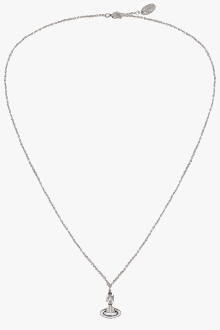 VIVIENNE WESTWOOD JEWELLERY SILVER / White/Silver Simonetta Bas Relief Pendant | White/Silver