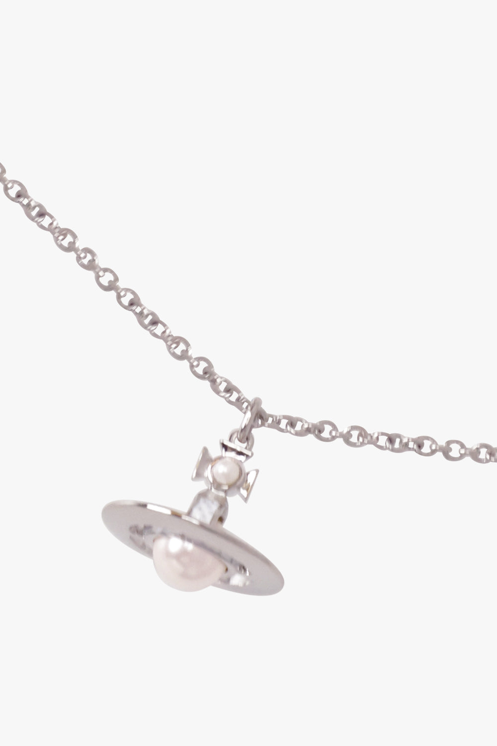 VIVIENNE WESTWOOD JEWELLERY SILVER / White/Silver Simonetta Pendant | White/Silver