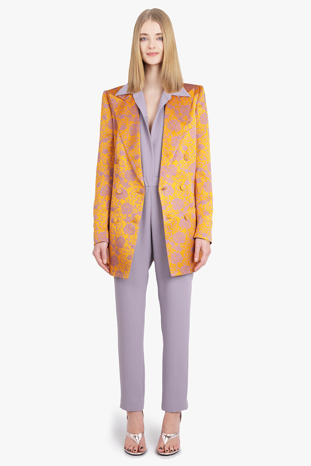 DRIES VAN NOTEN RTW Celindra L/S Shoulder Detail Shirt | Lilac