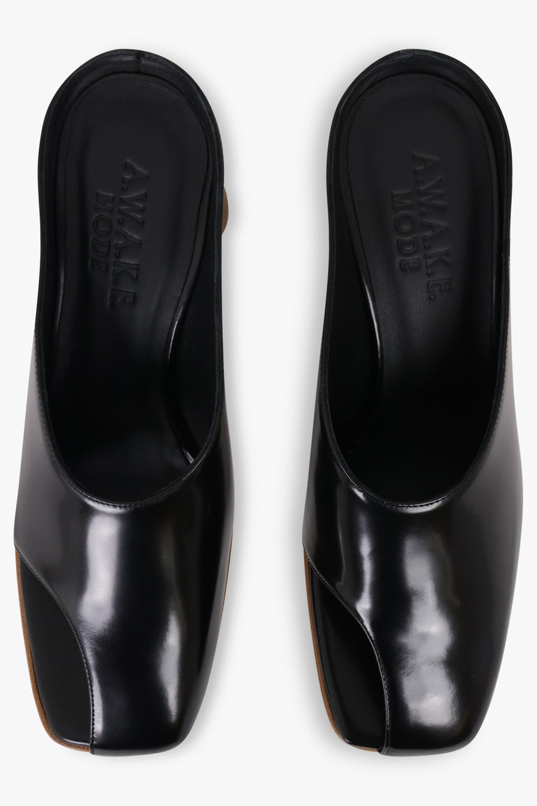 AWAKE MODE SHOES Tess 70mm Mule | Black