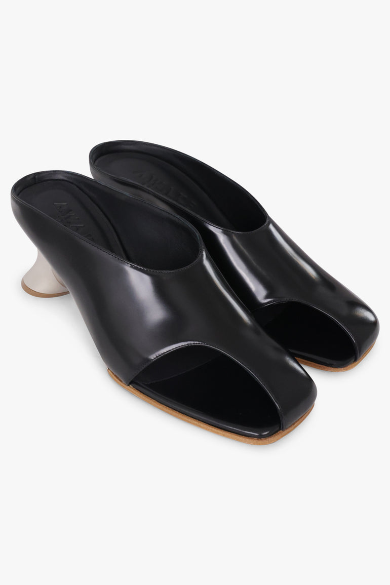 AWAKE MODE SHOES Tess 70mm Mule | Black