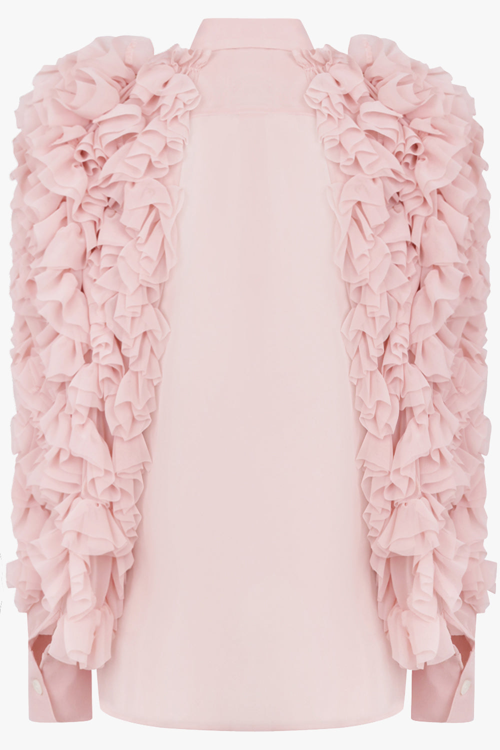 COMME DES GARCONS RTW Ruffle Sleeve Shirt | Pink