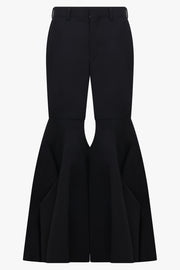 COMME DES GARCONS RTW Ruffle Hem Pant | Black