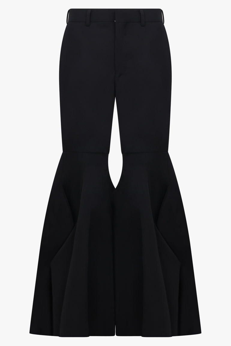 COMME DES GARCONS RTW Ruffle Hem Pant | Black