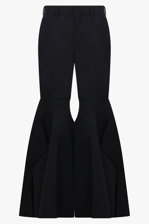 COMME DES GARCONS RTW Ruffle Hem Pant | Black