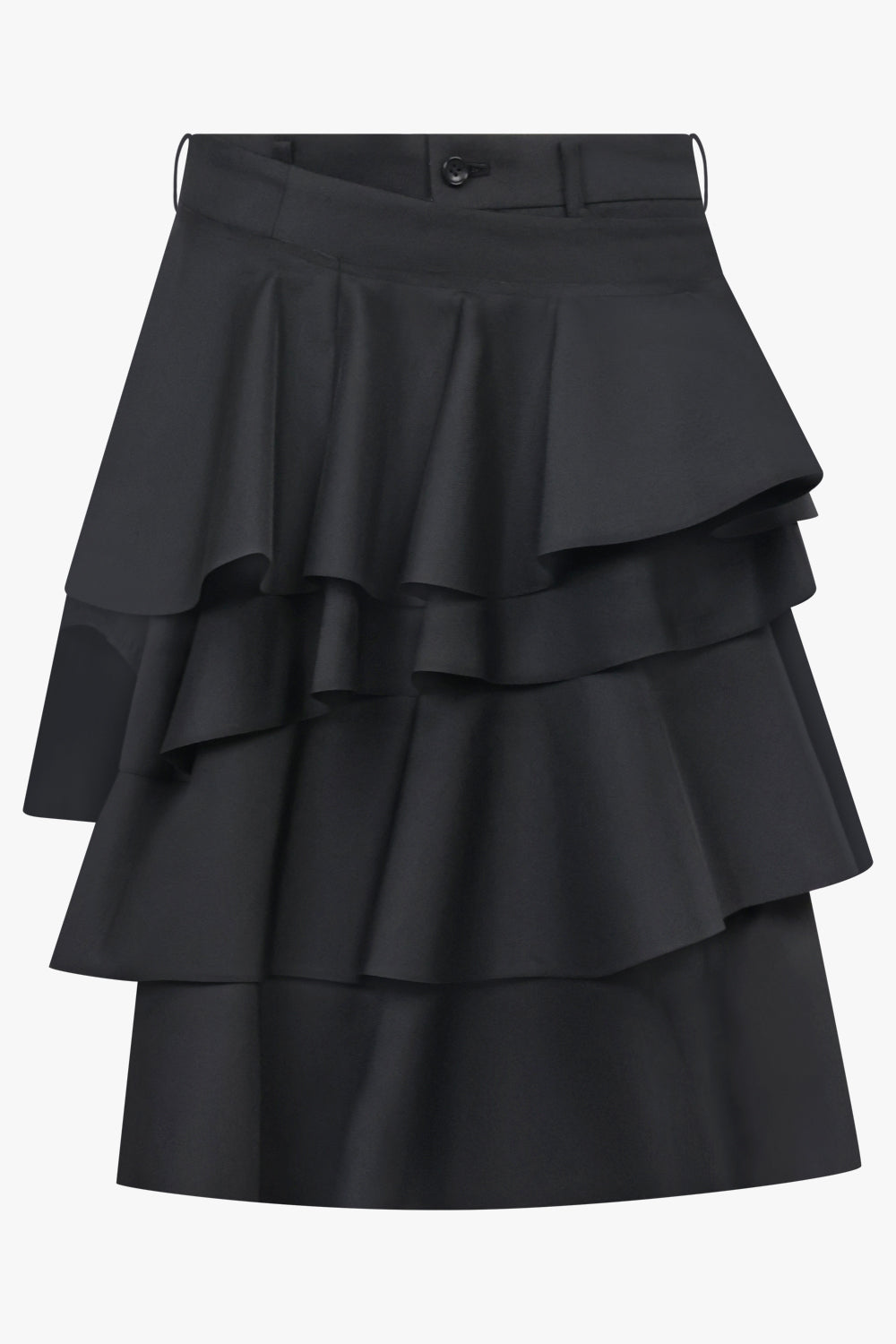 COMME DES GARCONS RTW Ruffle Front Long Short | Black