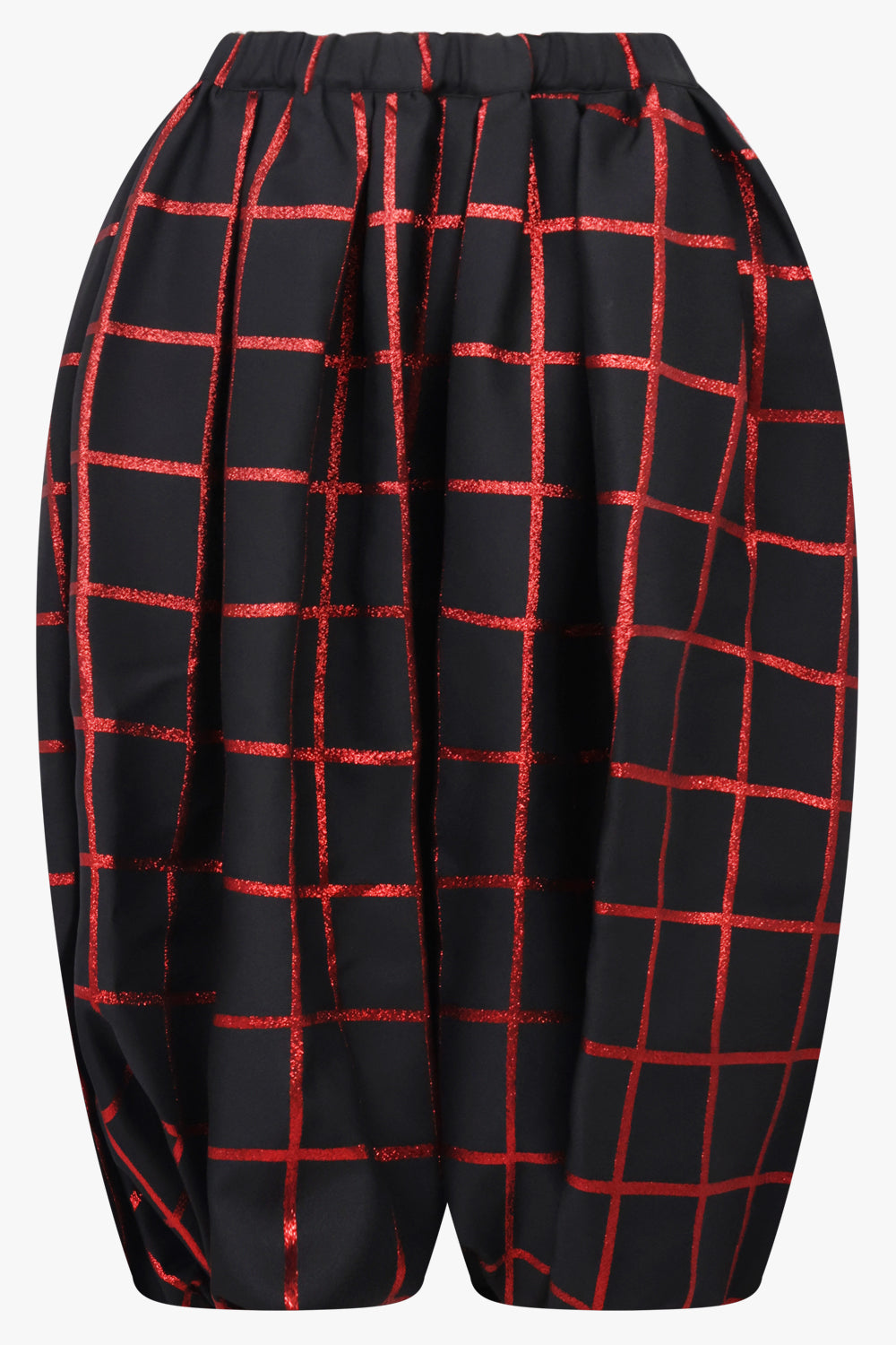 COMME DES GARCONS RTW Check Drop Crotch Pant | Black/Red