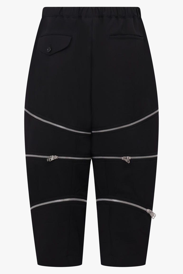 COMME DES GARCONS BLACK RTW Drawstring Waist Panel Crop Pant | Black
