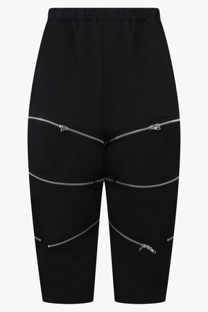 COMME DES GARCONS BLACK RTW Drawstring Waist Panel Crop Pant | Black