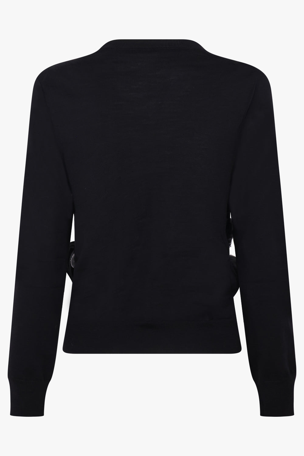 COMME DES GARCONS RTW Flower Embroid Jumper | Black