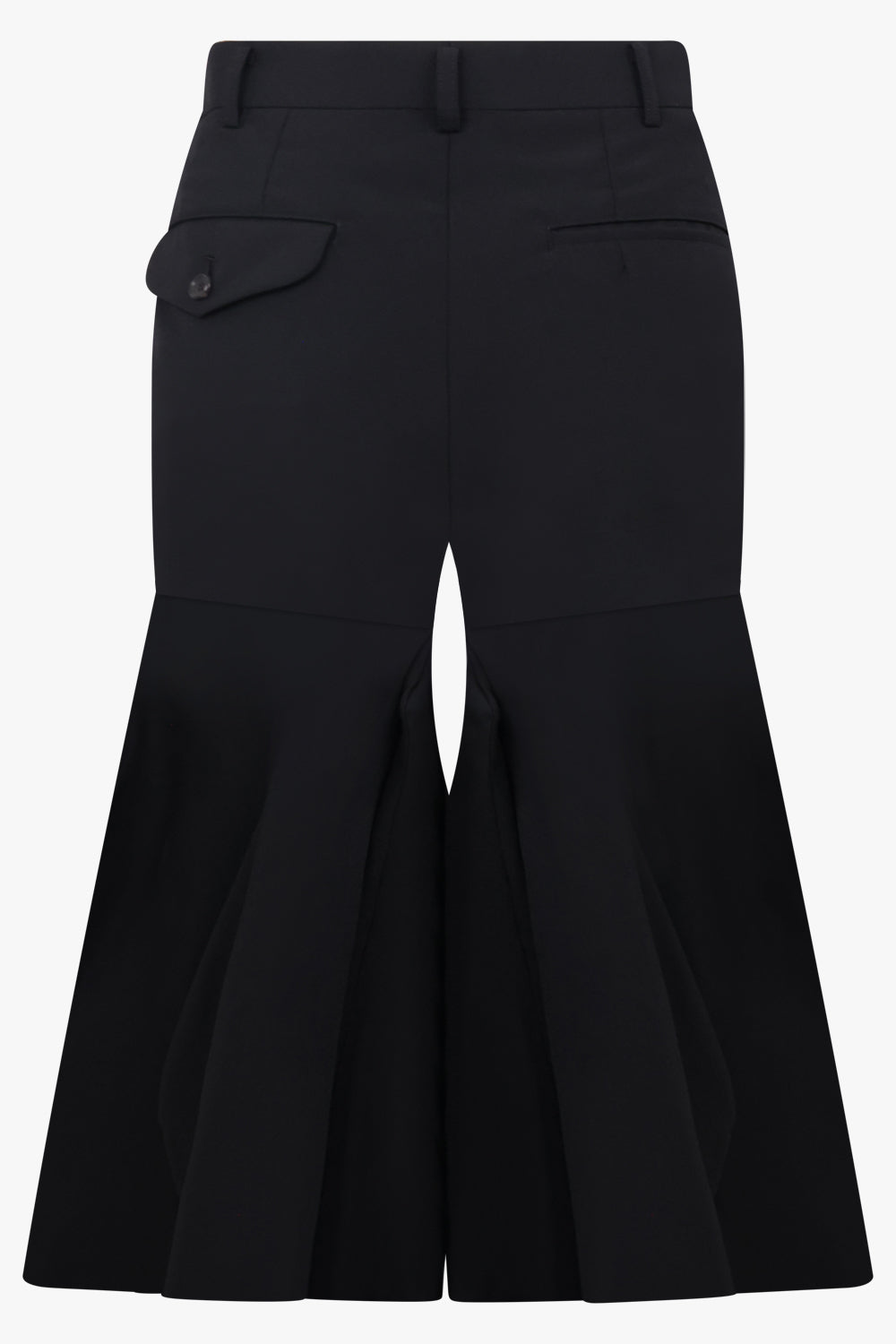 COMME DES GARCONS RTW Ruffle Hem Crop Pant | Black