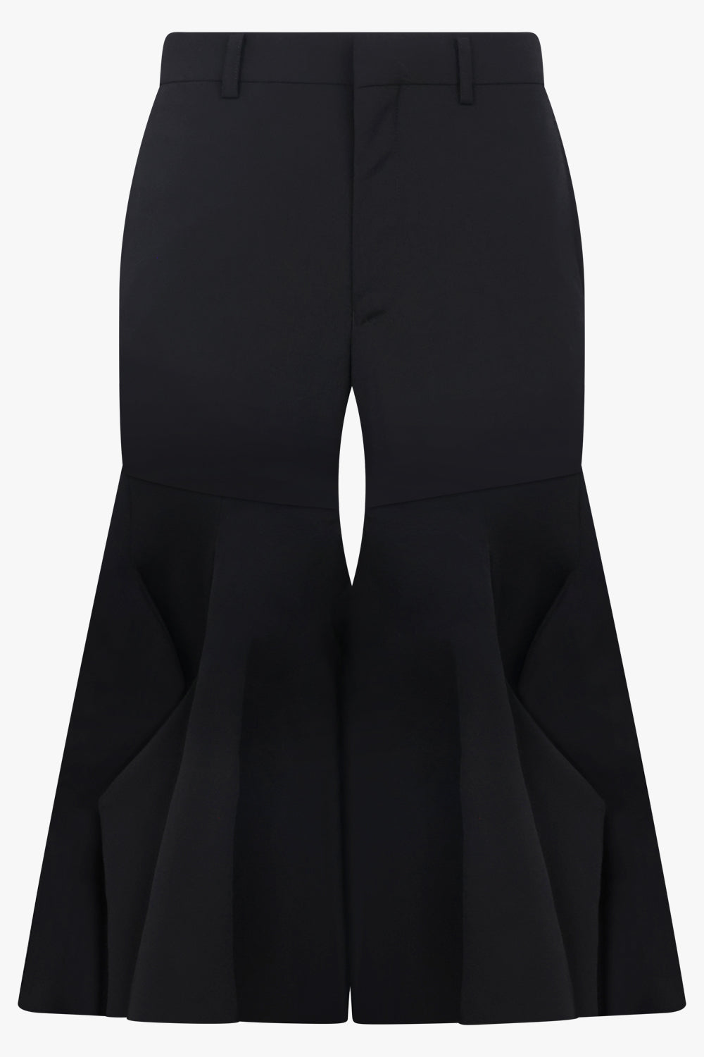 COMME DES GARCONS RTW Ruffle Hem Crop Pant | Black