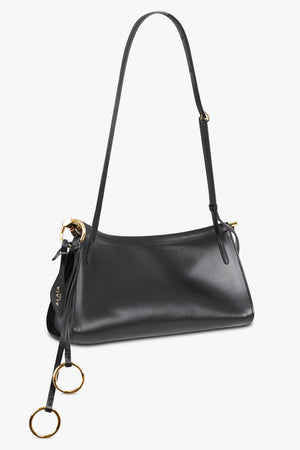 ALAIA BAGS BLACK / Black Le Click East/West Medium Baguette Bag | Black