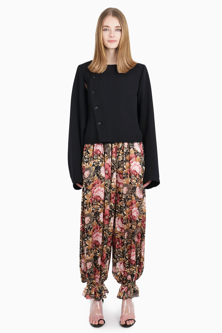 COMME DES GARCONS RTW Asymmetric Button L/S Jacket | Black