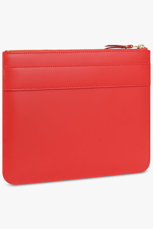 COMME DES GARCONS WALLETS ACCESSORIES RED / Red Big Bow Large Zip Pouch | Red
