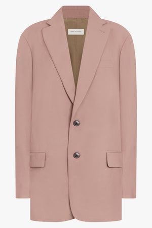 DRIES VAN NOTEN RTW Blunt Single Breasted Relaxed Jacket | Peach