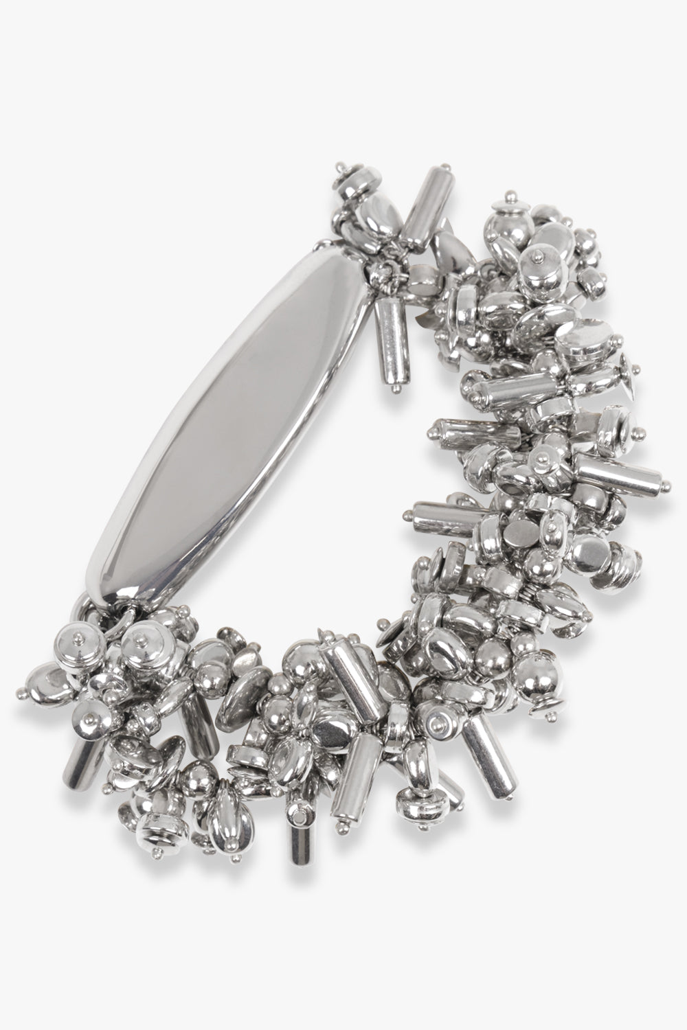 DRIES VAN NOTEN JEWELLERY SILVER / Silver Embroidered Cuff Bracelet | Silver