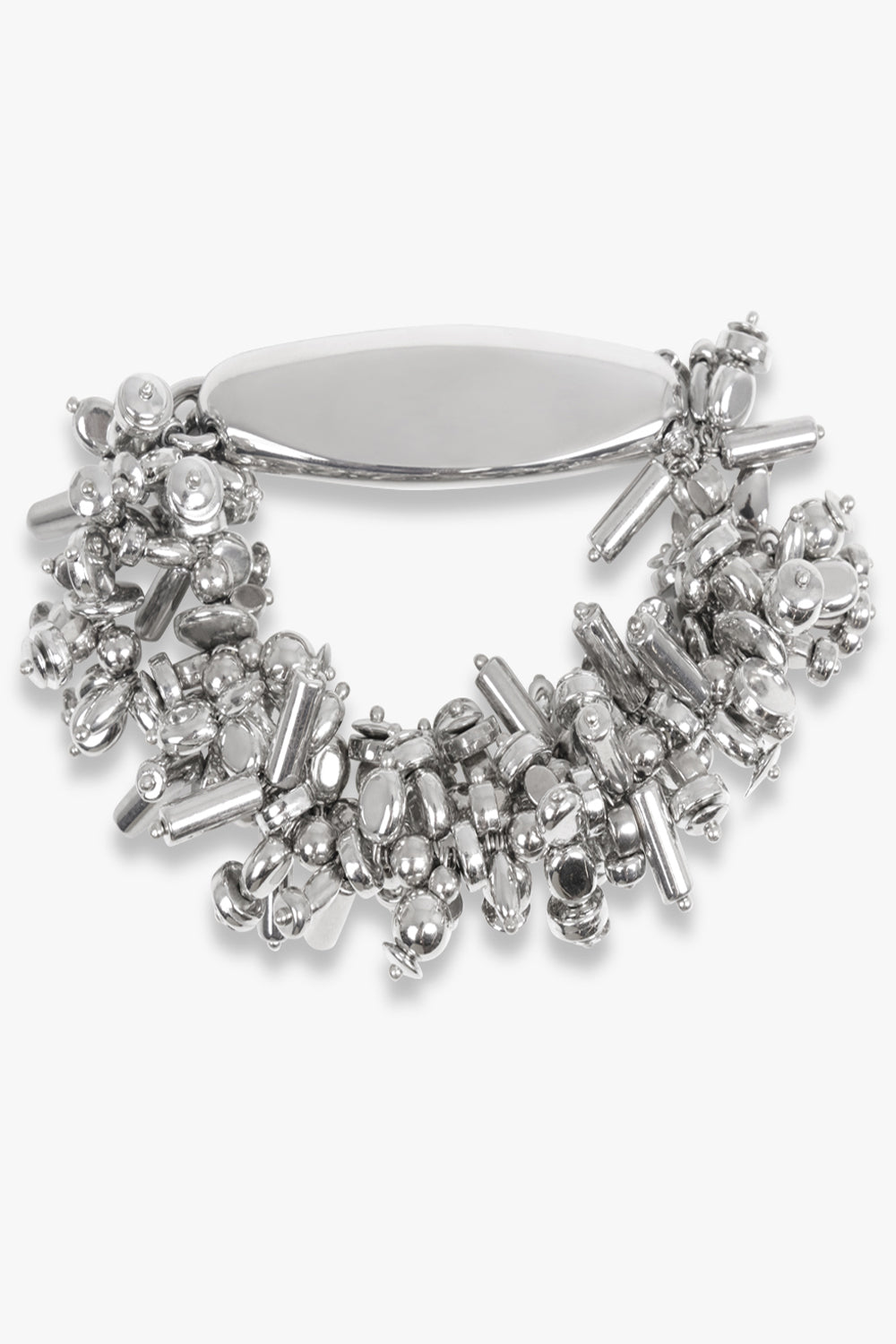 DRIES VAN NOTEN JEWELLERY SILVER / Silver Embroidered Cuff Bracelet | Silver